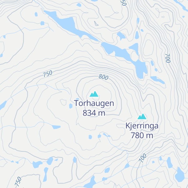 Map of Torhaugen