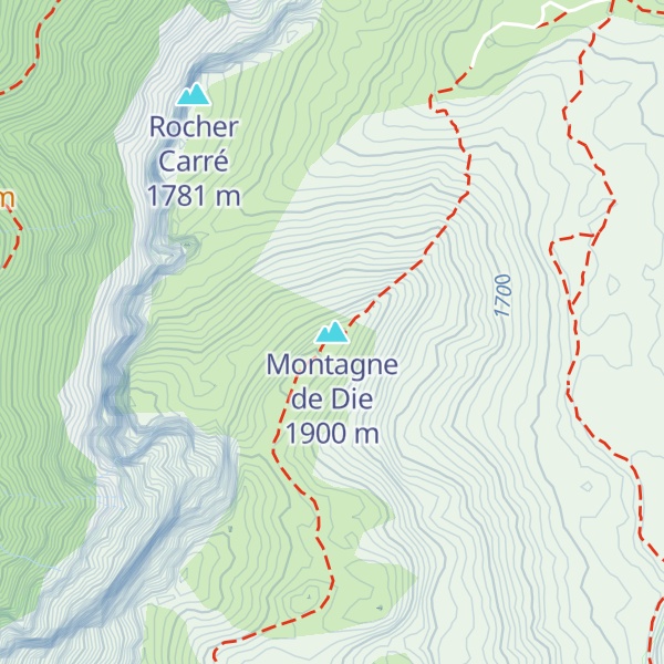 Map of Montagne de Die