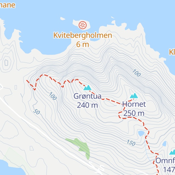 Map of Grøntua