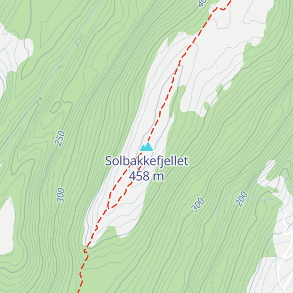 Map of Solbakkefjellet