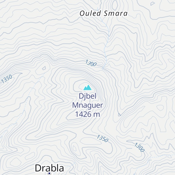 Map of Djbel Mnaguer