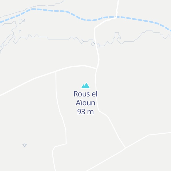 Map of Rous el Aïoun