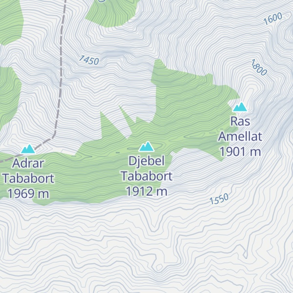 Map of Djebel Tababort