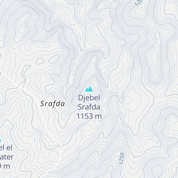Map of Djebel Srafda