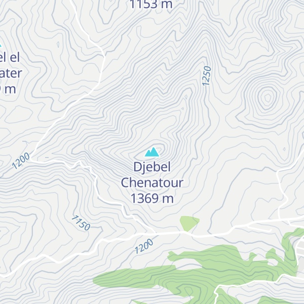 Map of Djebel Chenatour