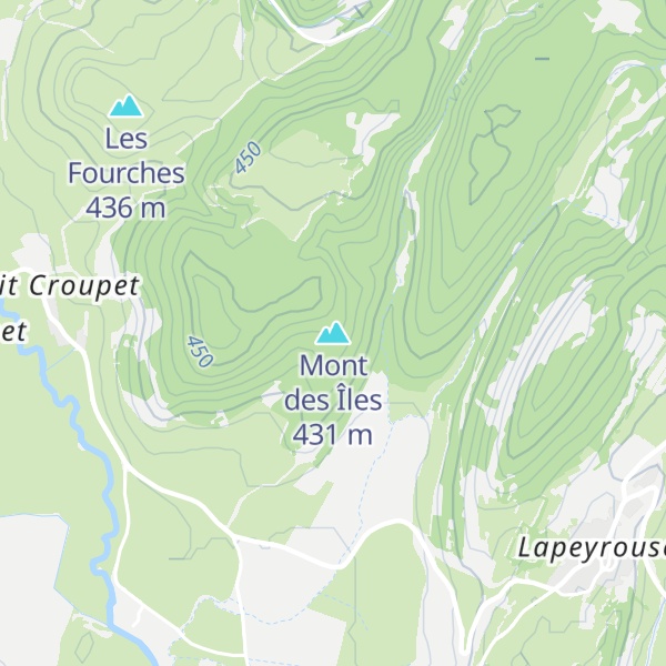 Map of Mont des Îles