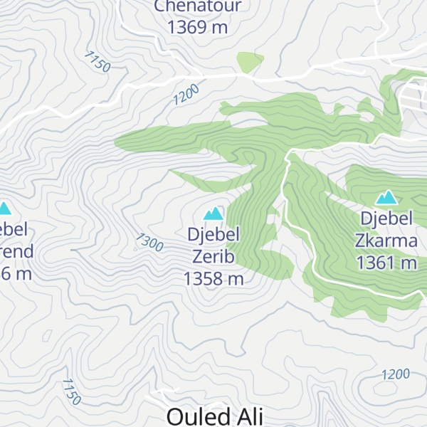 Map of Djebel Zerib