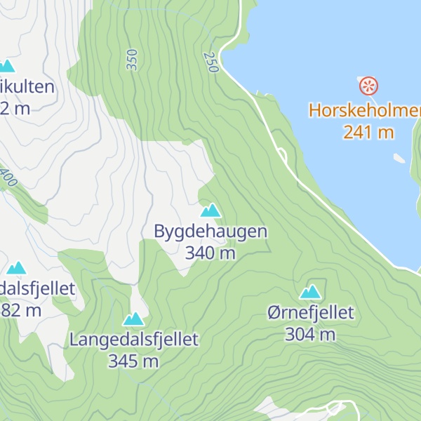 Map of Bygdehaugen