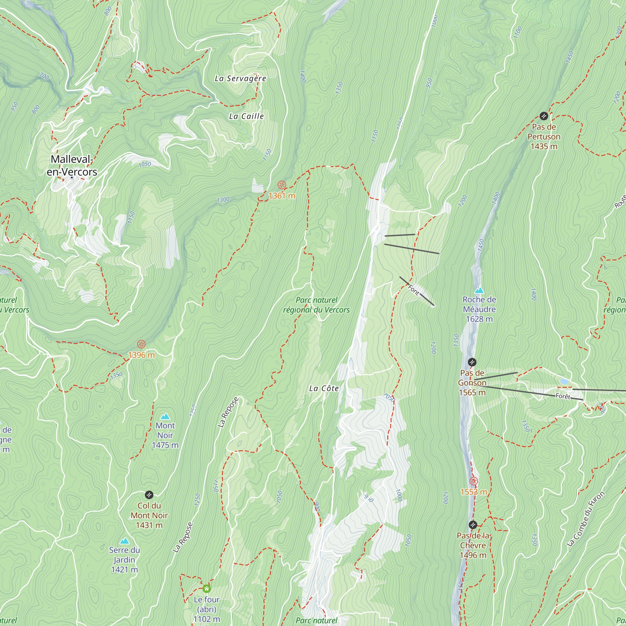 Domaine Nordique Les Coulmes map