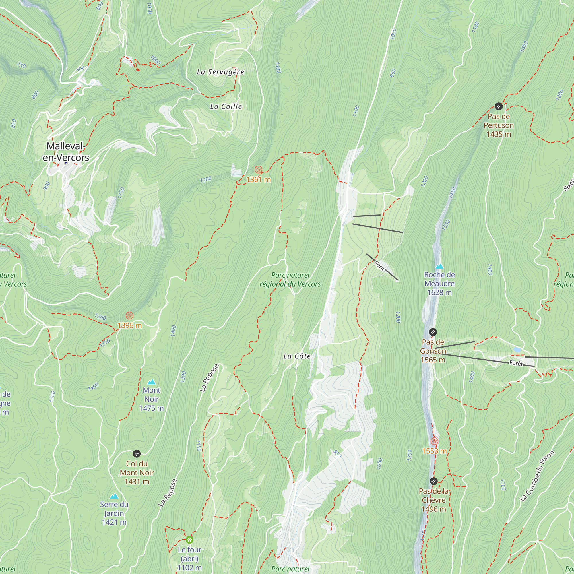 Domaine Nordique Les Coulmes map