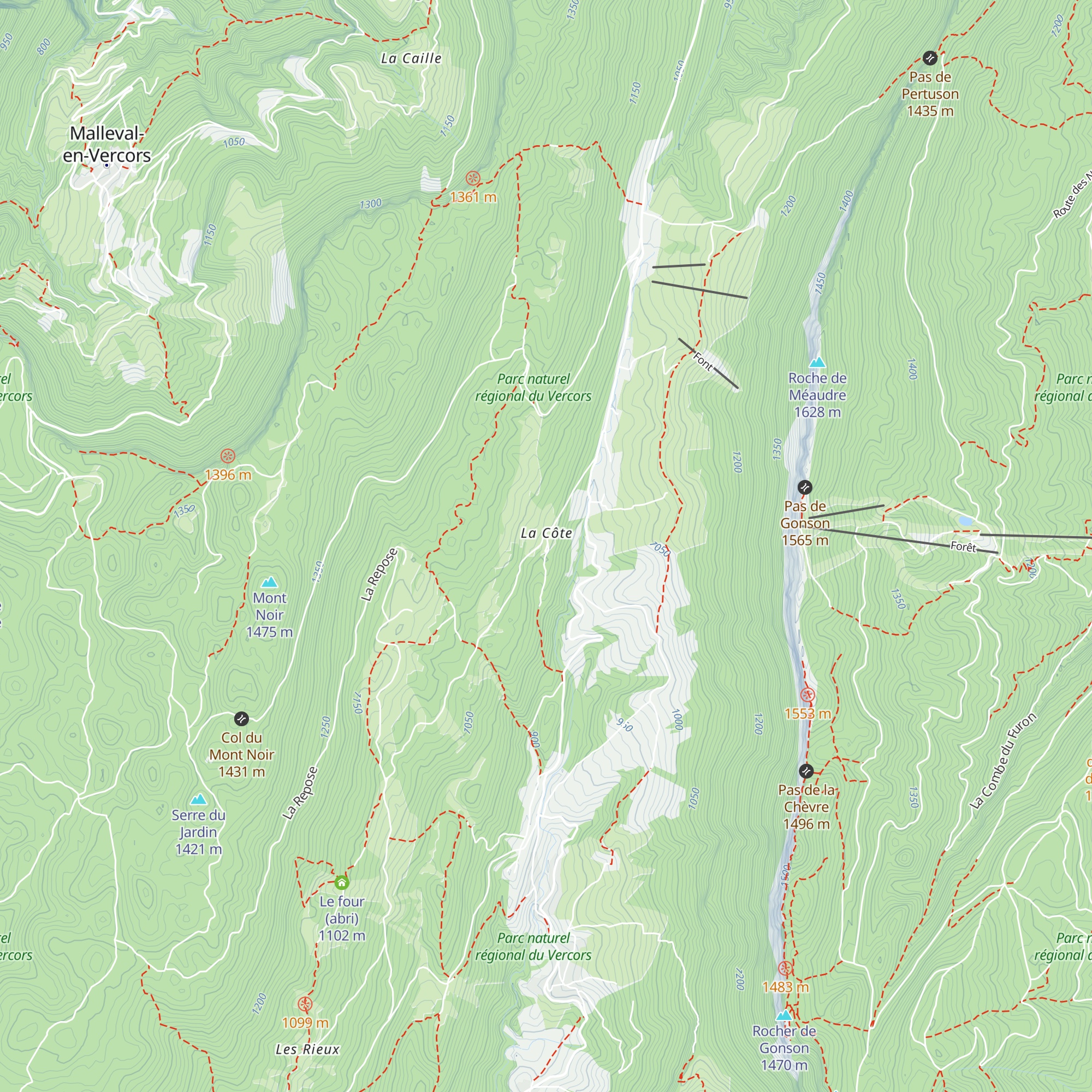 Gîte des Pierrelles map