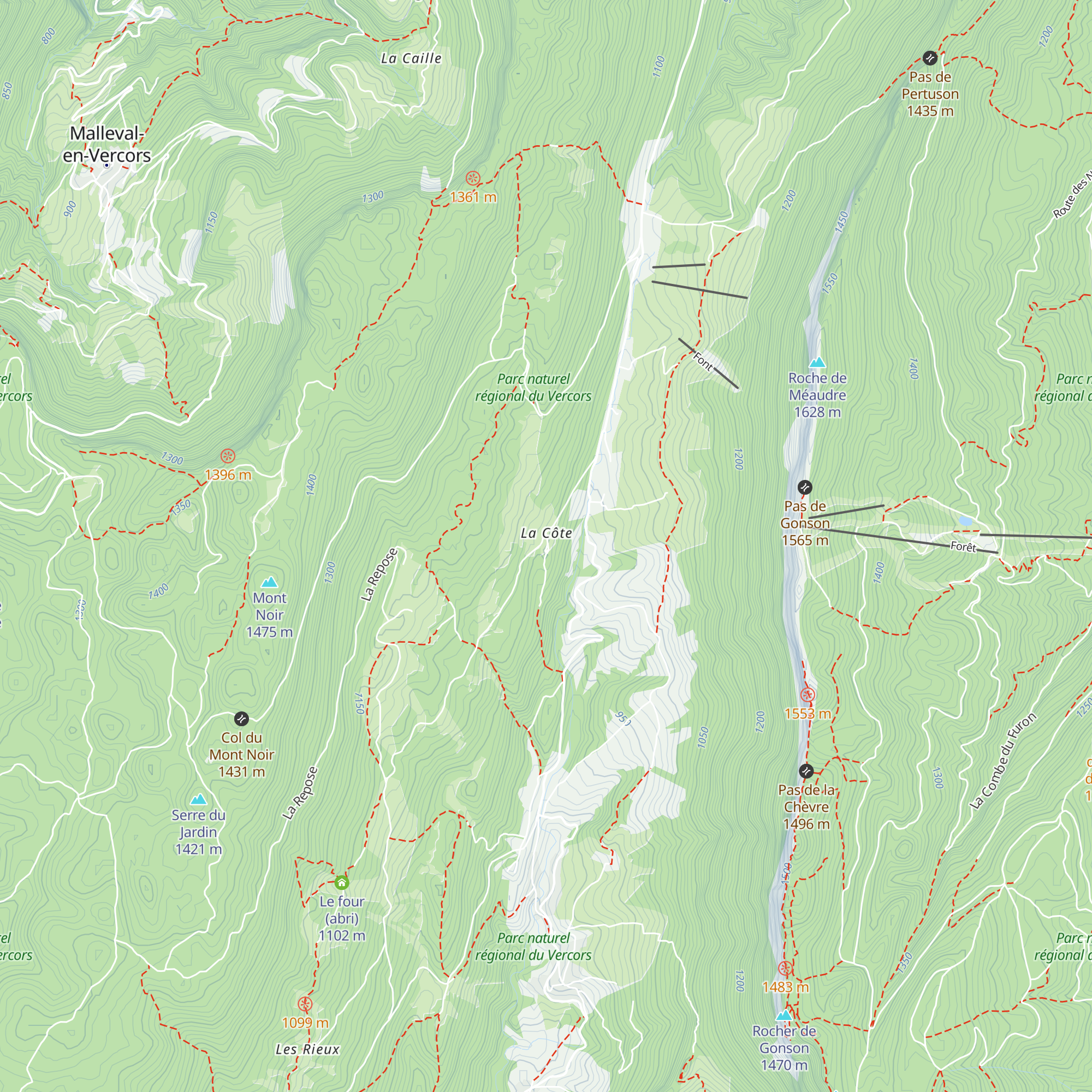Gîte des Pierrelles map