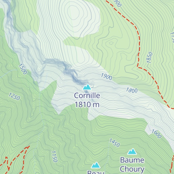 Map of Cornille