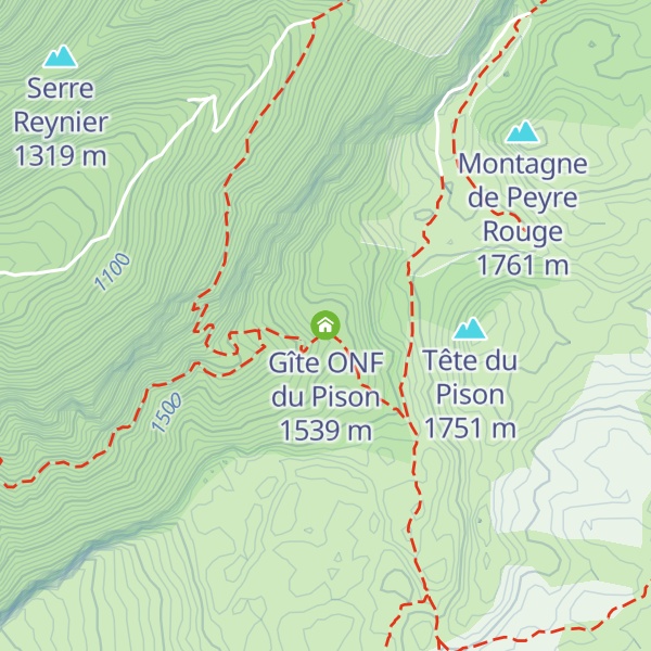 Map of Gîte ONF du Pison