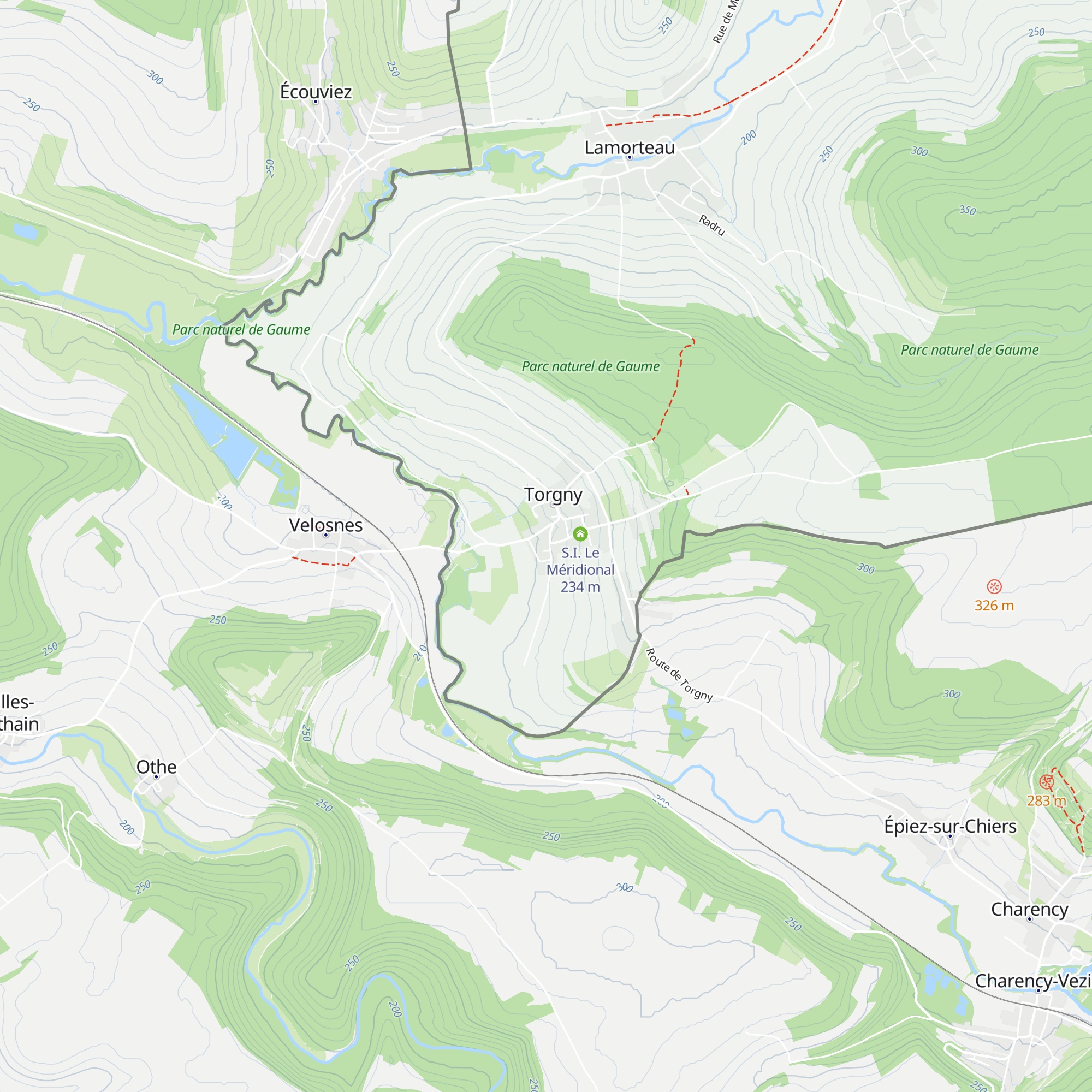 Gîte Saint-Luc map