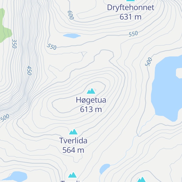 Map of Høgetua