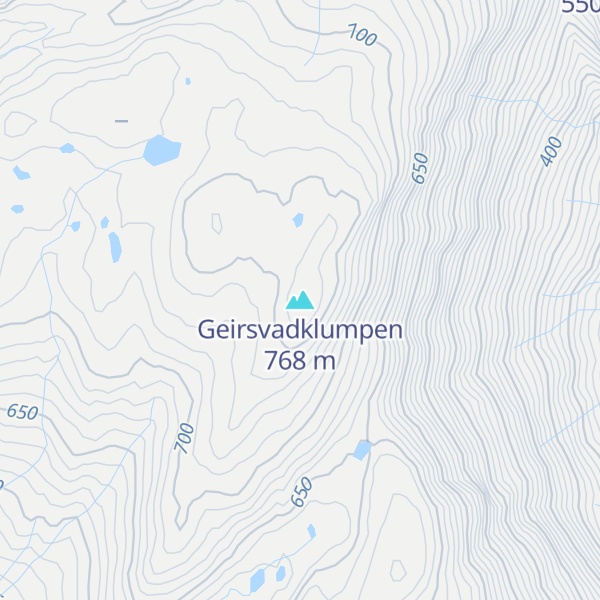 Map of Geirsvadklumpen