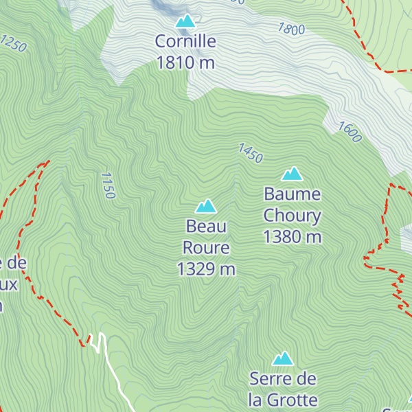 Map of Beau Roure