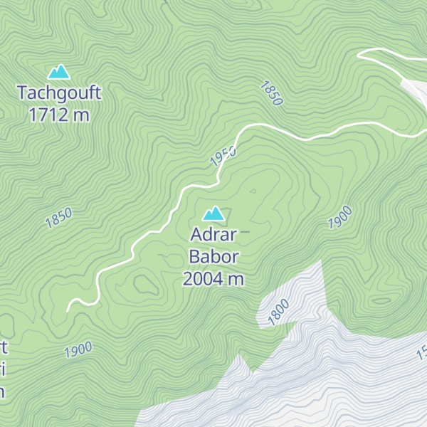 Map of Adrar Babor