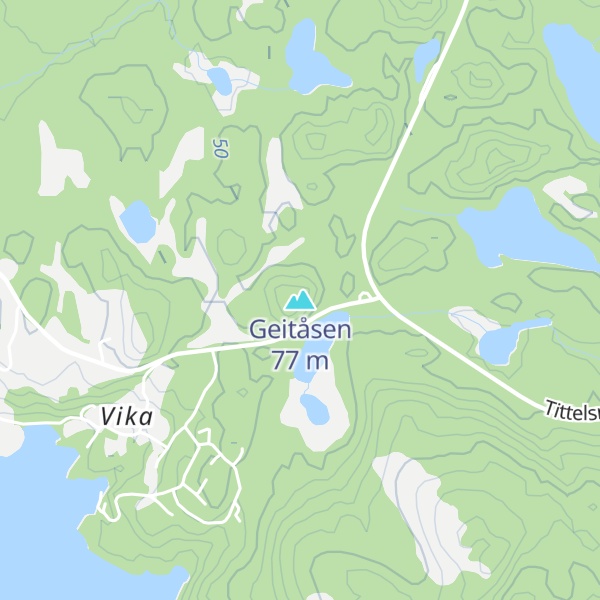 Map of Geitåsen