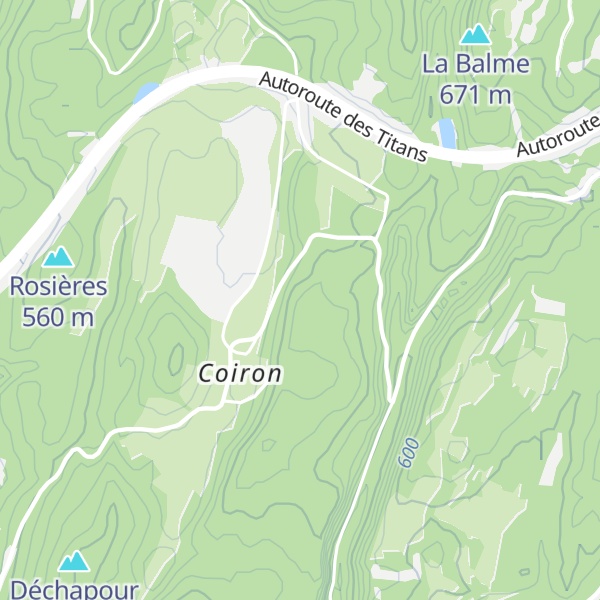 Map of Sur les Cols