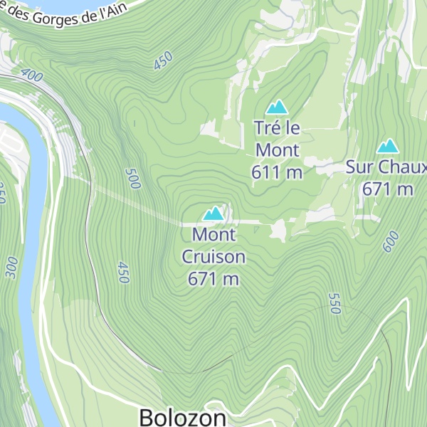 Map of Mont Cruison