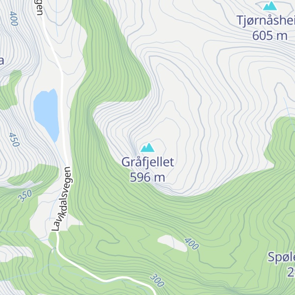 Map of Gråfjellet