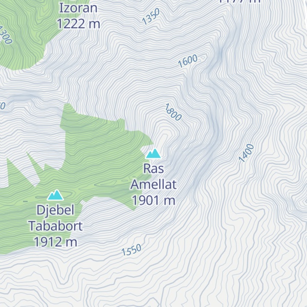 Map of Ras Amellat