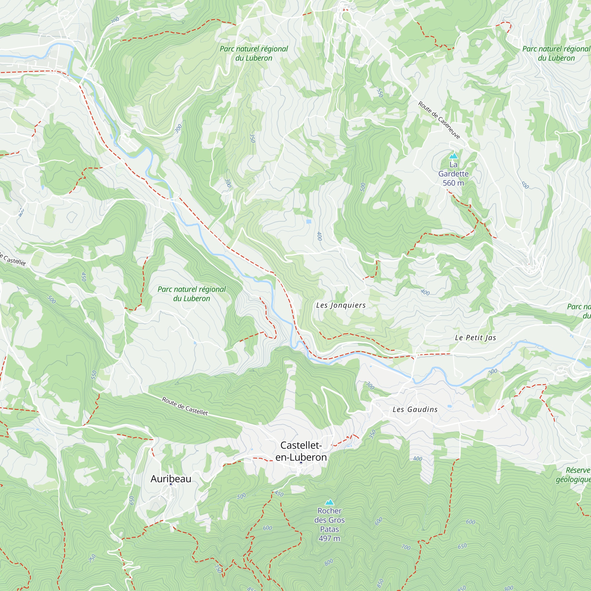 Lou Caleù map