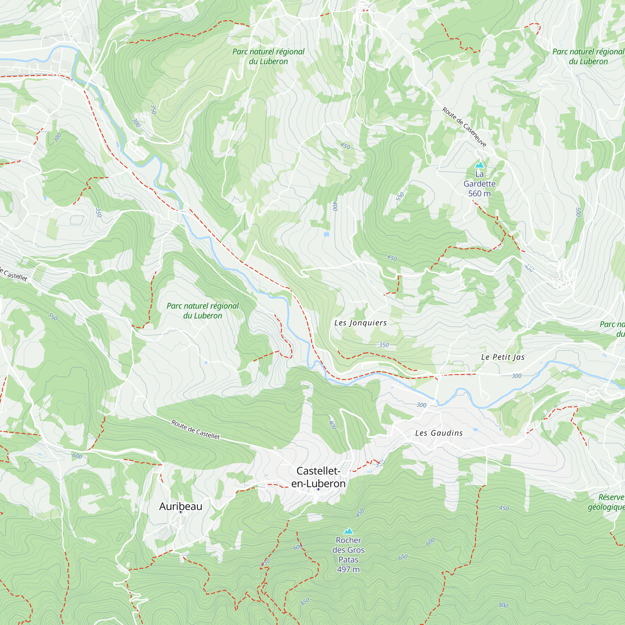Lou Caleù map
