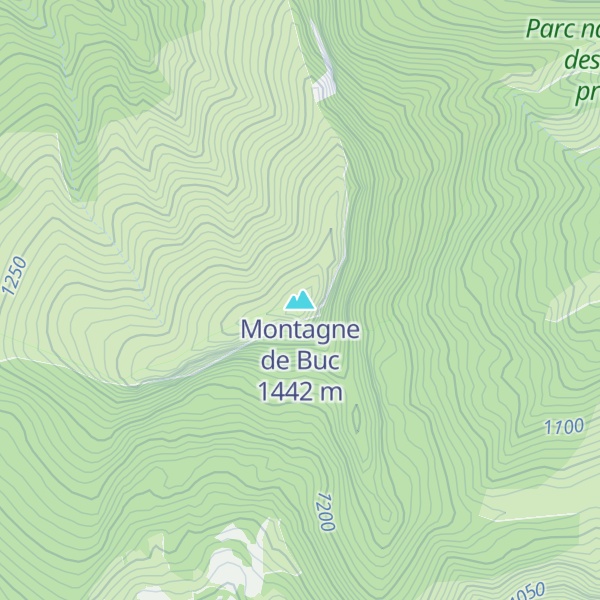 Map of Montagne de Buc