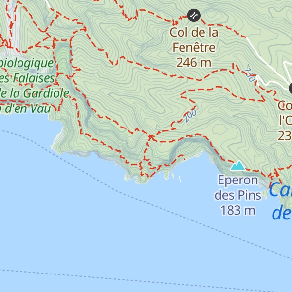 Map of Aiguille du Devenson