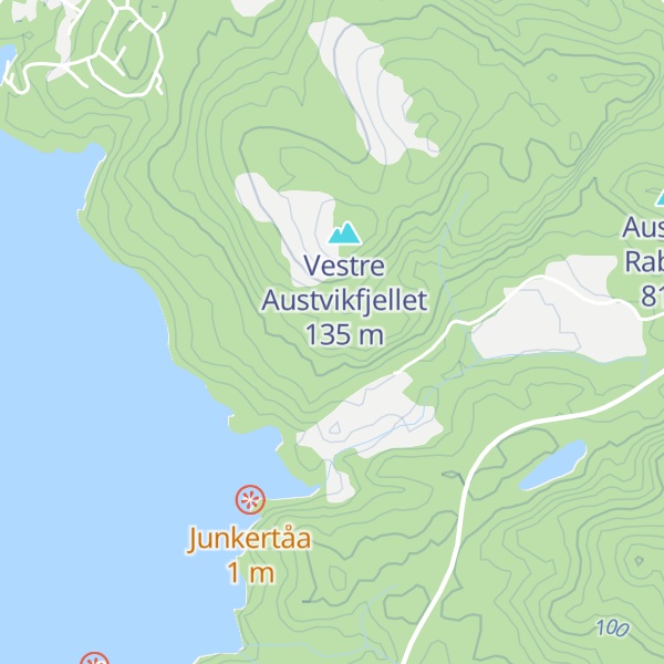 Map of Husafjellet