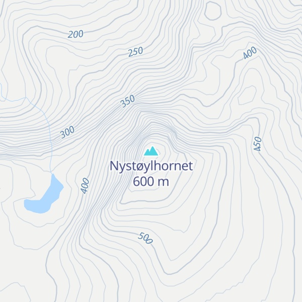 Map of Nystøylhornet