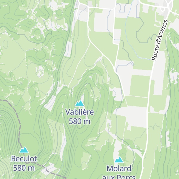 Map of Cabane de la Vablière d'Aromas