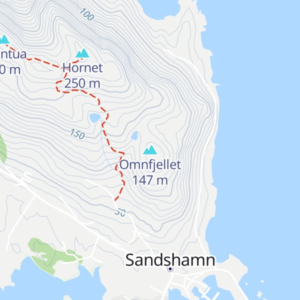 Map of Omnfjellet
