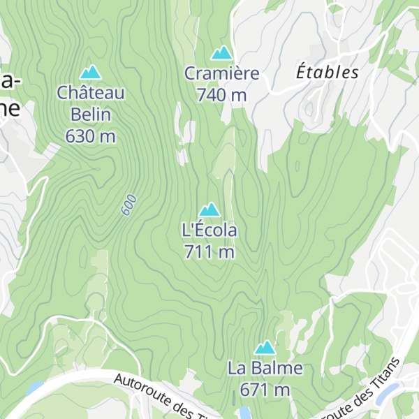 Map of L'Écola