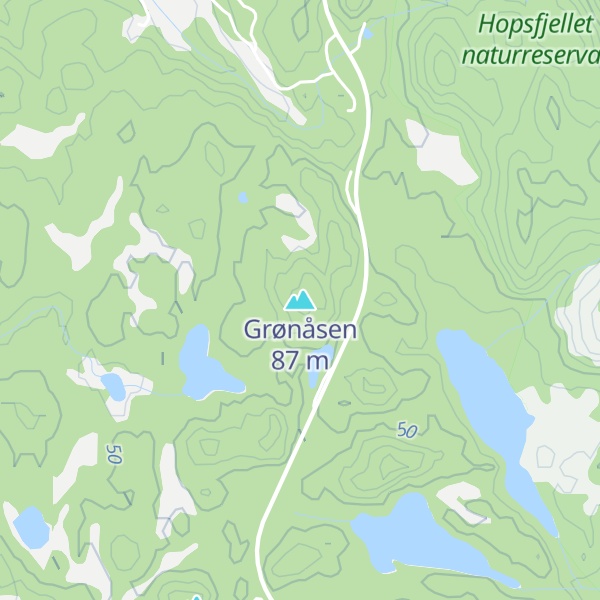 Map of Grønåsen