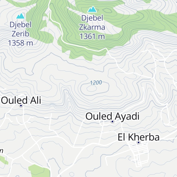 Map of Djebel Ayad