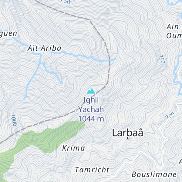 Map of Ighil Yachah