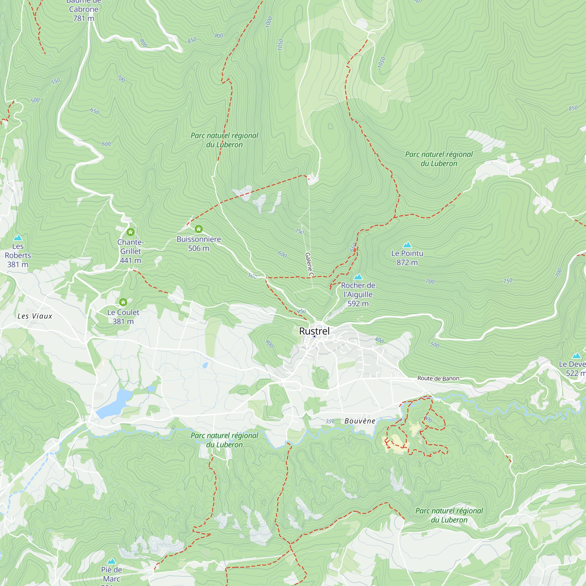 Sortie ouest du LSBB map