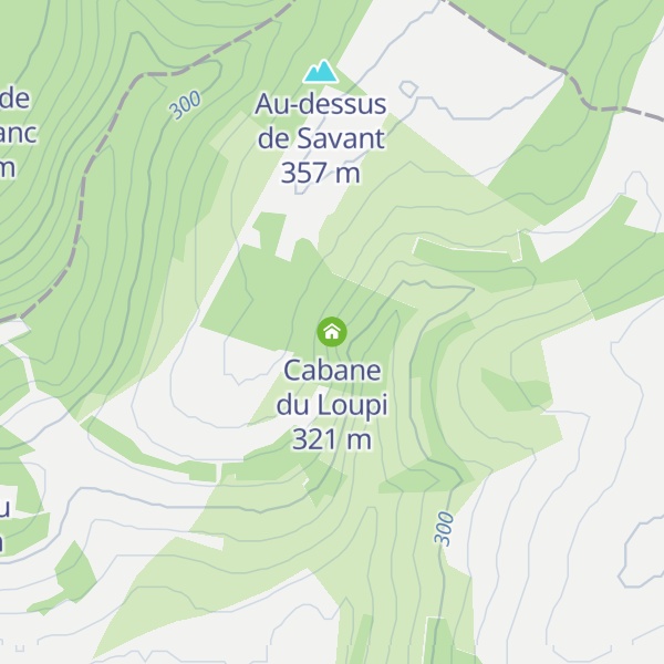Map of Cabane du Loupi