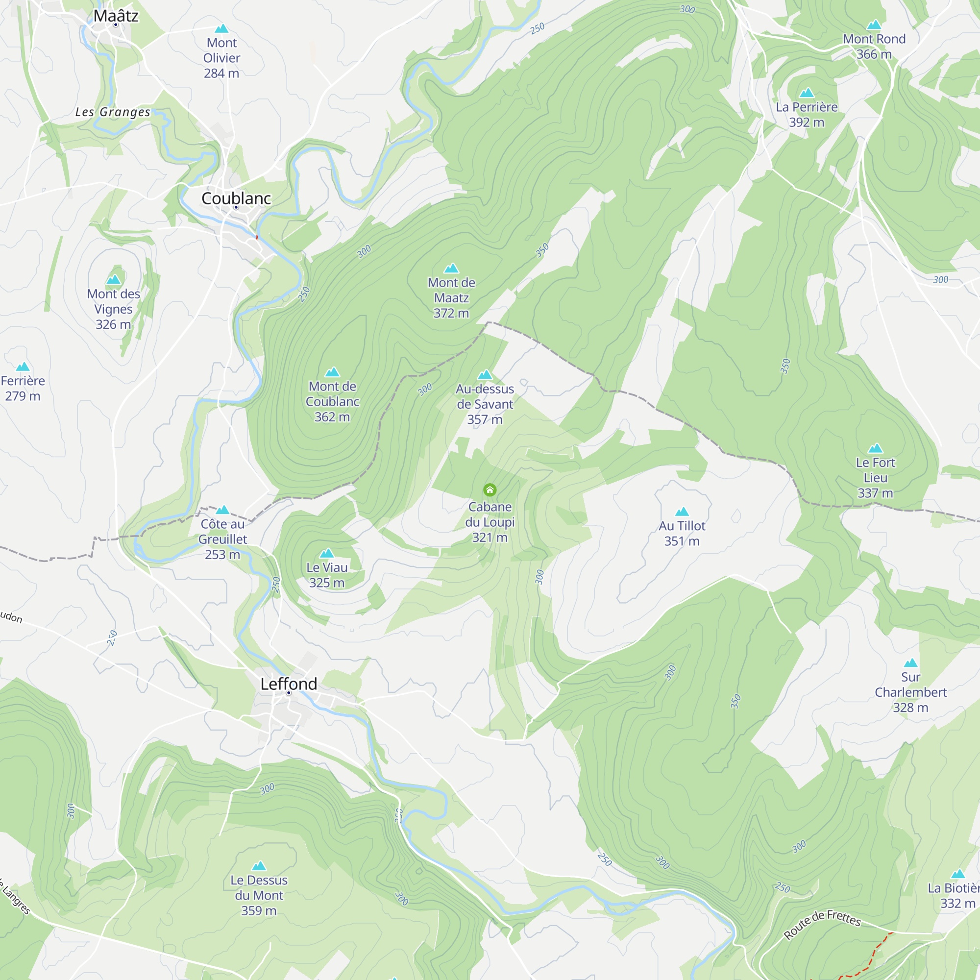 Cabane du Loupi map