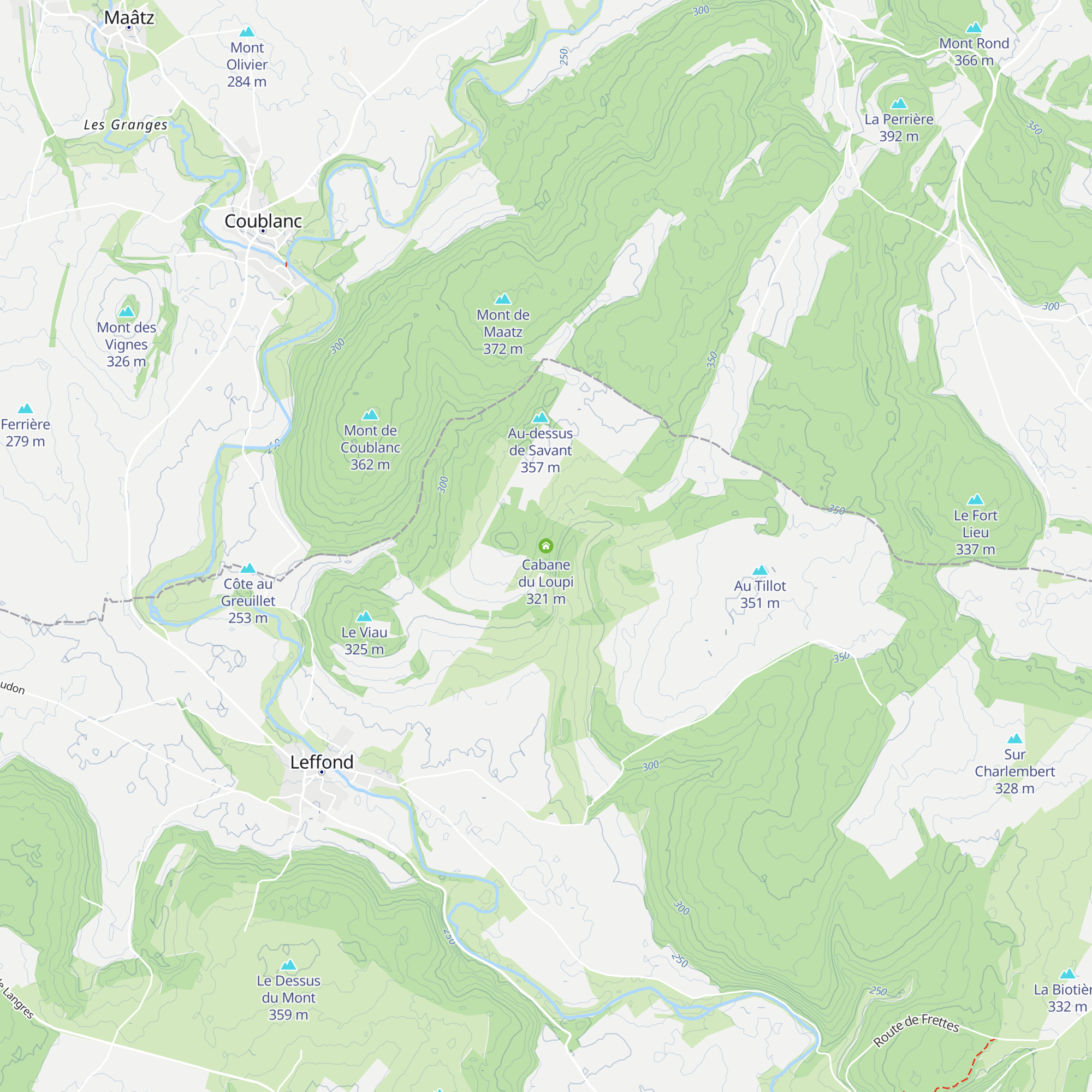 Cabane du Loupi map