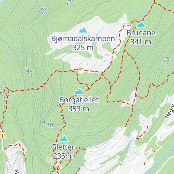 Map of Borgabuo