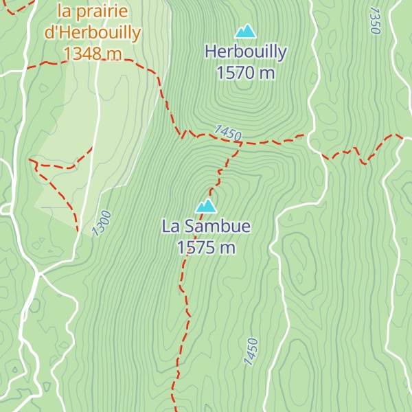 Map of La Sambue