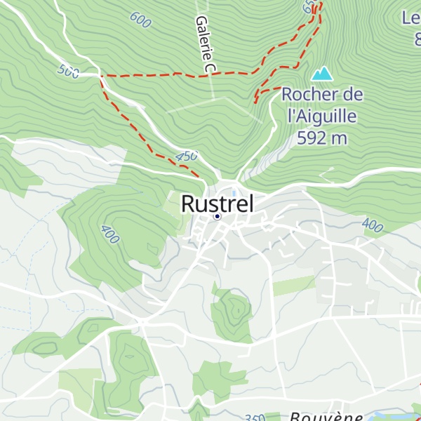 Map of Gîte d'étape Le Château de Rustrel