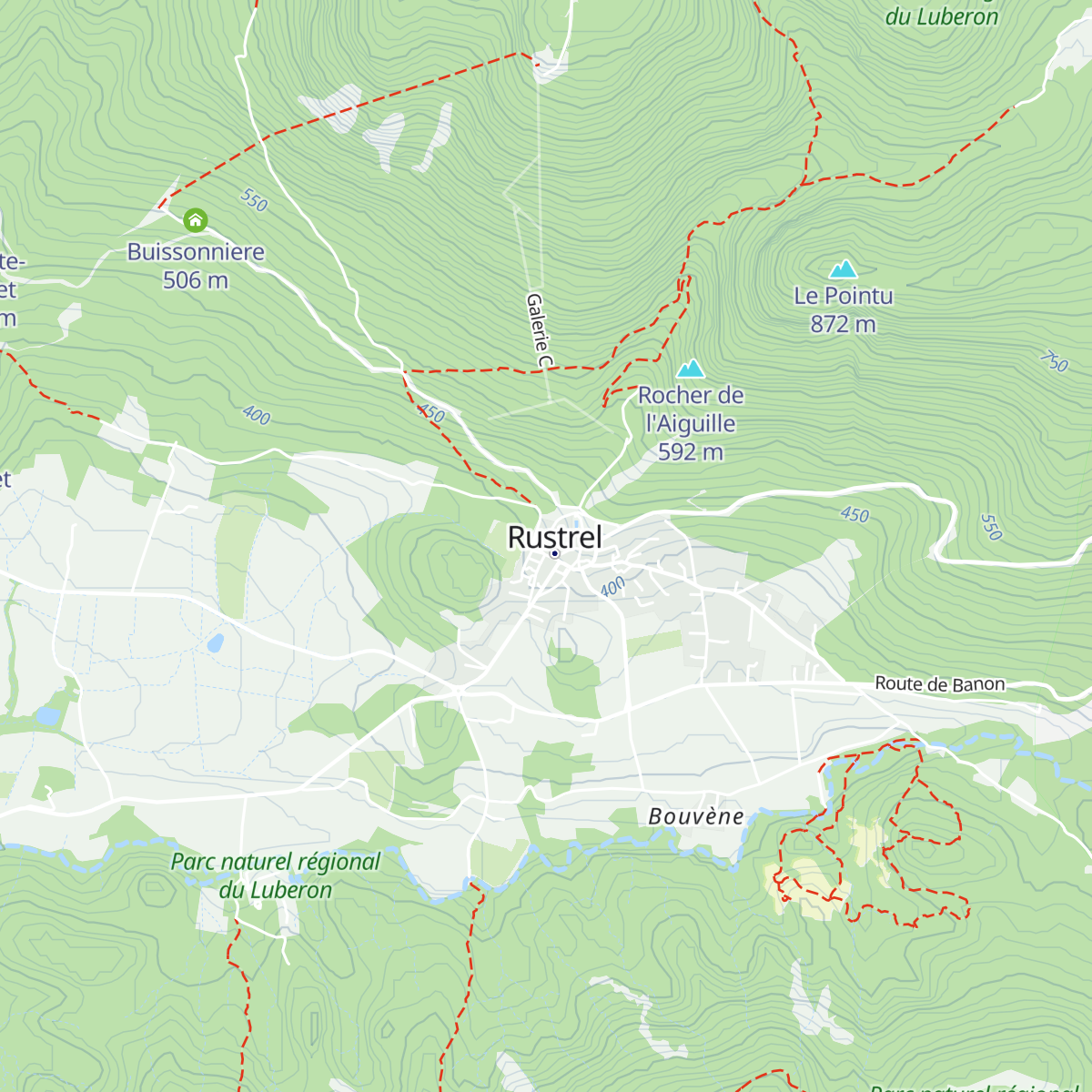 Gîte d'étape Le Château de Rustrel map