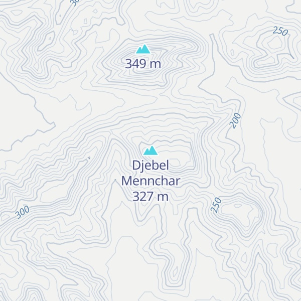 Map of Djebel Mennchar
