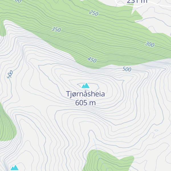 Map of Tjørnåsheia
